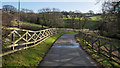 Fenced access road for Loft House