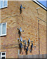 Satellite dishes, Southport Close, Willenhall, southeast Coventry