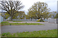 Car park and turning circle for two schools, Whitley, southeast Coventry