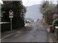 Warning sign - humps for 760 yds, Nantcarn Road, Cwmcarn