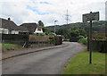 Road into the south side of Fowbridge Gardens, Coughton