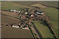 Alvingham High Bridge, disused Louth Navigation: aerial 2017