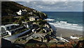 Trevaunance Cove near St Agnes - View from path to E