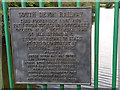 SX8061 : Cable-stay footbridge over the river Dart at Totnes - plaque by Stephen Craven