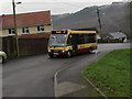 Crumlin bus in Twyn Road, Llanfach, Abercarn