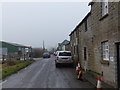 Lower Godney, looking east on a misty Saturday in January