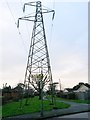 Bear Cross: pylon above footpath E04