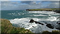 Rough day at Newtrain Bay, Trevone near Padstow