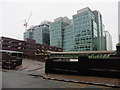 Offices and car park, above Snow Hill Railway Station