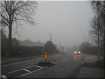 TF1505 : Lincoln Road, Glinton, on a foggy day by Paul Bryan