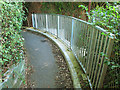 Fence to rebuilt footpath