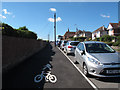 Shared use pavement, Exeter Road