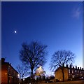 SJ9594 : Moon and Venus over Dowson Road by Gerald England