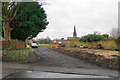 A verge cleared of trees