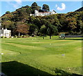 SS7249 : Golf putting green, Lynmouth by Jaggery