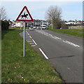 Warning sign - horse riders, Porthcawl