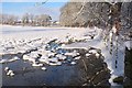 NT2538 : Snowy field near Bonnington by Jim Barton