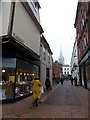 Looking from The Buttermarket into St Lawrence Street