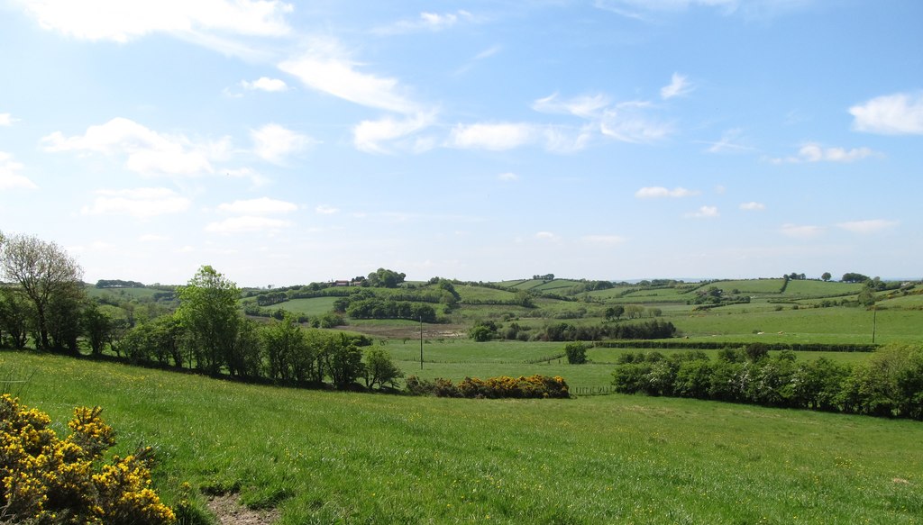 Drumlin topography west of Tullynawood... © Eric Jones :: Geograph Ireland