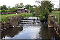 Weir across Eller Beck