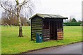 SO8160 : Bus shelter and waste bin, Sinton Green, Worcs by P L Chadwick