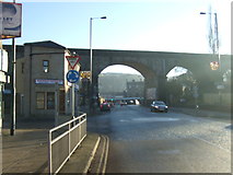 SD9324 : Railway bridge on Burnley Road (A646), Todmorden by JThomas