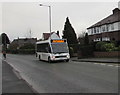 Deeside Shuttle bus in the outskirts of Flint