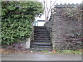 Steps which used to lead to the railway station, Bethesda