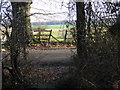 Footpath reaches Blackstone Lane