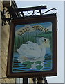 Sign for the Swan public house, Addingham