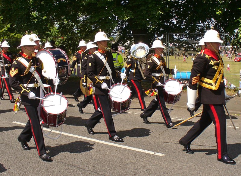 Royal Marines Marching Band © Colin Smith :: Geograph Britain and Ireland