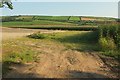 Farmland west of Treliggon