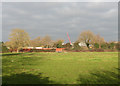 A red crane over Cambridge North