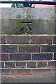 Benchmark on Hunslet Hall Road wall