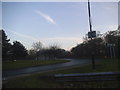 Roundabout on London Road by Gatwick Airport