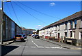 Wires over Upper Cross Road, Llanelli