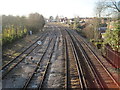 Southampton-Bournemouth railway line at Totton