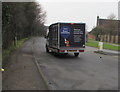 Tesco home deliveries van in Hardwicke