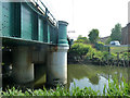 River Roding by railway bridge