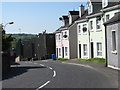 Houses at the rear of the Newtownhamilton PSNI Barracks