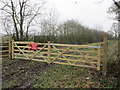 Gate across Featherbed Lane