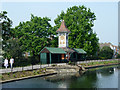 Clock and shelters, Valentines Park