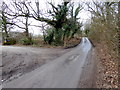 Bramlands Lane looking west from North End Farm road