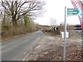 Straight stretch of the A281 between bridleway and Shaves Wood Lane