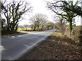 Horn Lane looking west from Hascombe Farm