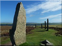 HY2913 : Ring of Brodgar - southern section of the ring by Rob Farrow
