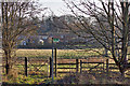 Public Footpath sign and kissing gate