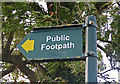 Footpath sign