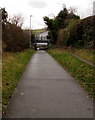 Footpath to a low railway bridge, Newtown