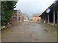 Barns and yard at Chetwynd Grange farm